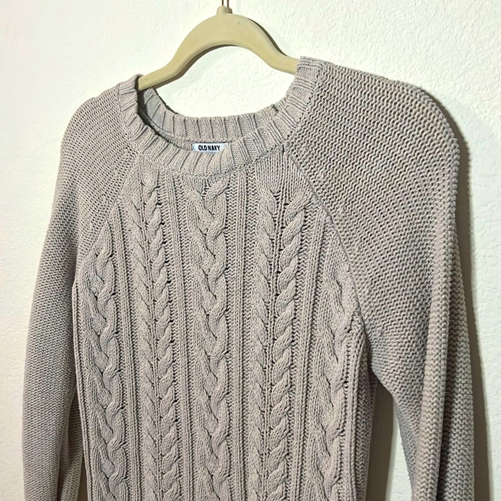Tan Knot Sweater